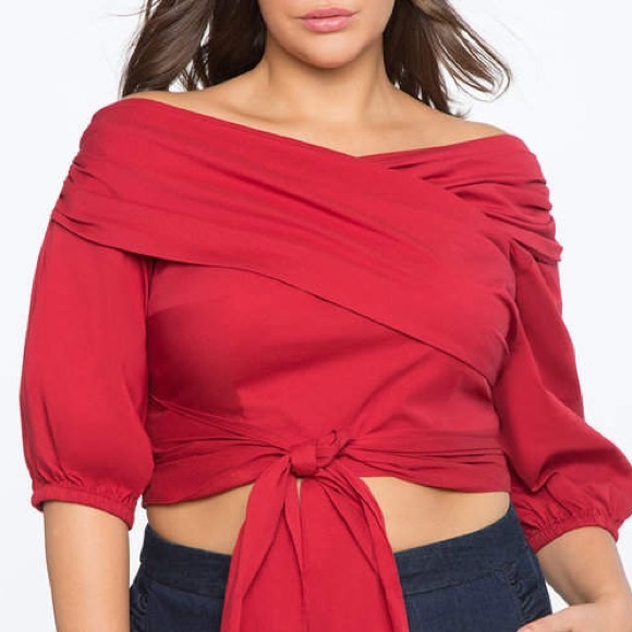 Eloquii Tops - 🆕 Eloquii Wrap Front Top